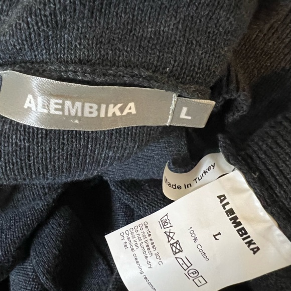 Alembika L 100% cotton snap button sweater - Picture 5 of 5